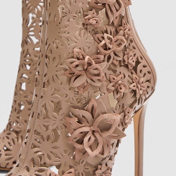 Nwt Zara wraparound leather high heels - Picture 2 of 8